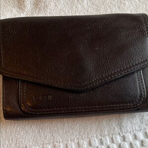 Fossil Rich Brown Leather Wallet